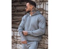 Pánská mikina se zipem NILAY antracitová Břidlicová, XL