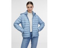 Modrá dámská prošívaná bunda Modrá, 38