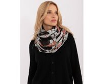 Dámský šátek s třásněmi námořnicky modrý Černá, Univerzální