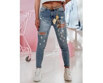 Dámské úzké džíny JEANZI Modrá, s42