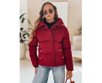 Dámská zimní prošívaná bunda LARO, vínová Kaštanová, M