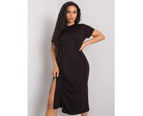 Dámské šaty plus size NANETTE černé Černá, XL