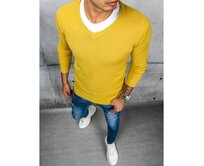 Pánský svetr OMAR žlutý Žlutá, XL