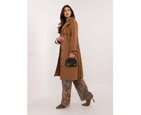 Kabát ve velbloudí barvě s páskem OCH BELLA Karamelová, M