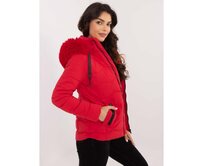 Červená přechodová bunda s odepínací kapucí Červená, 2XL