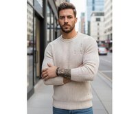 Pánský svetr BO béžový Béžová, M