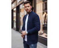 Pánský svetr, kardigan, námořnicky modrý Námořnická modrá, XXL