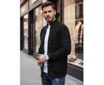 Pánský svetr, kardigan, černý Černá, M