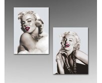 Obraz "MARYLIN-LIPS B&W" 60x80x3/2dr.