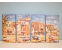 Obraz "beach&palm" 24x51/4dr.