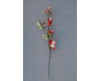 Textilní růže červená 67cm