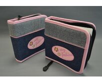 Obal na 24 CD "JEANS&PINK"15x15.5x4cm