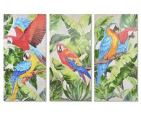 Obraz "TROPICAL-PARROTS" 190x90x3/3dr.