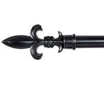 Kovová konzole "FLOWER BLACK" 160-300cm