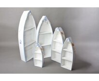Sada 5ks poliček "BOAT" 44x17x103cm