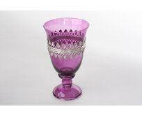 Dekorace pohár "PURPLE" 12x21cm
