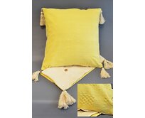 Povlak na polštář "yellow cotton" 45x45