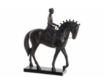 Dekorace "JEZDEC NA KONI" 29x9x32/RESIN