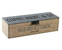 Krabice na čaje "COFFEE HOUSE" 22x9x6cm