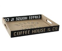 Podnos "COFFEE HOUSE" 40x29x7cm/dřevo