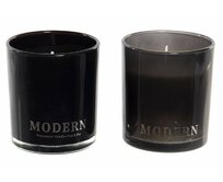 Svíčka ve skle "MODERN BLACK" 7x7.8/2dr.