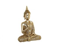 Soška "BUDDHA GOLDEN" 29x14x40cm - resin