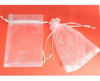 Dárkový sáček "ORGANZA BÍLÁ" 9x12cm
