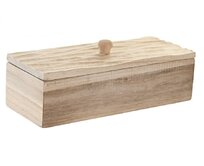 Dřevěná krabička "NATURAL WAVE" 21x8x8cm