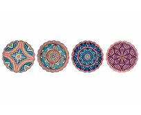 Podložka pod hrnec "MANDALA" 20x20/4dr.