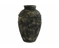 Terakotová váza "AGED DARK" 24x24x33.5cm