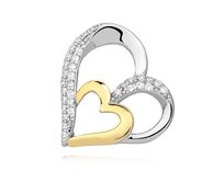 Klenoty Amber Luxusní stříbrné srdce - přívěsek