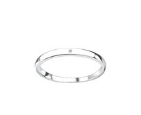 Klenoty Amber Stříbrný prstýnek Karma Velikost: 52  stříbrná , 52, stříbro Ag 925/1000