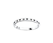 Klenoty Amber Stříbrný prsten psí láska Velikost: 52  stříbrná , 52, stříbro Ag 925/1000