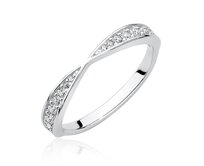 Stříbrný prsten Laura Velikost: 54  stříbrná , 54, stříbro Ag 925/1000