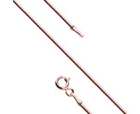 Klenoty Amber Stříbrný řetízek - růžové lanko 45 cm - 8LATI020RG růžová, pozlacené stříbro Ag 925/1000