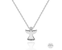 Klenoty Amber Stříbrný náhrdelník anděl Swarovski stříbrná , stříbro Ag 925/1000