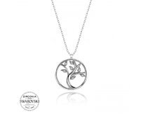 Klenoty Amber Stříbrný náhrdelník - strom života se zirkony Swarovski stříbrná , stříbro Ag 925/1000