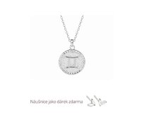 Klenoty Amber Stříbrný náhrdelník Blíženci stříbrná , stříbro Ag 925/1000