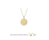 Klenoty Amber Pozlacený náhrdelník Vodnář zlatá, pozlacené stříbro Ag 925/1000