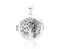 Klenoty Amber Stříbrný medailon strom života stříbrná , stříbro Ag 925/1000
