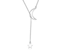 Klenoty Amber Stříbrný náhrdelník Moon and Star stříbrná , stříbro Ag 925/1000