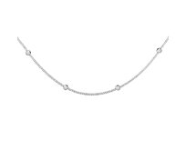 Klenoty Amber Řetízek choker Balls stříbrná , stříbro Ag 925/1000