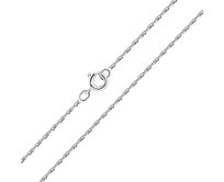 Klenoty Amber Jemný stříbrný kroucený řetízek 45 cm, šířka 1,2 mm stříbrná , stříbro Ag 925/1000