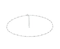 Klenoty Amber Řetízek choker kuličky stříbrná , stříbro Ag 925/1000