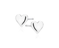 Klenoty Amber Stříbrné náušnice Srdíčka z lásky  stříbrná , stříbro Ag 925/1000