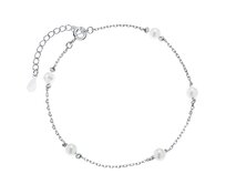 Klenoty Amber Stříbrný náramek Perličky  stříbrná , stříbro Ag 925/1000