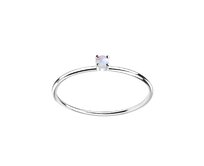 Klenoty Amber Stříbrný prsten s opálem Selflove Velikost: 52  stříbrná , 52, stříbro Ag 925/1000