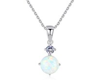 Řetízek „Opál pro štěstí“ – dárek, který má duši duhová, stříbro Ag 925/1000