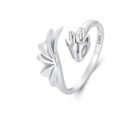 Stříbrný otevřený prsten Drak  stříbrná , stříbro Ag 925/1000