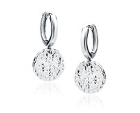 Klenoty Amber Stříbrné náušnice kroužky Sara stříbro Ag 925/1000